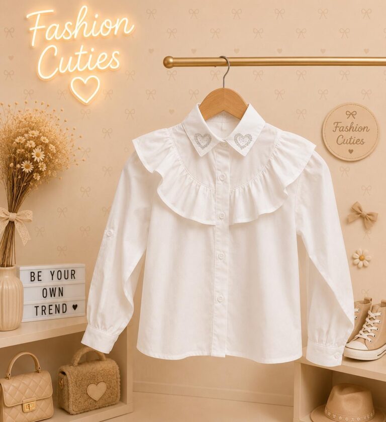 Elegante blouse met ruches