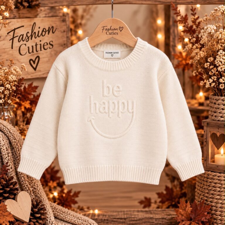 Be happy offwhite sweater trui