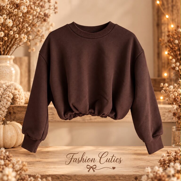 Bruine sweater crobtop