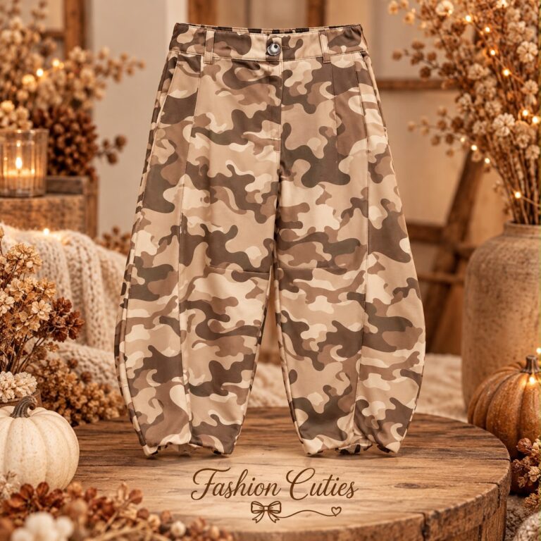 Beige balloon army jeans