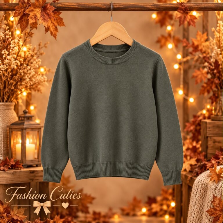 Boys army sweater