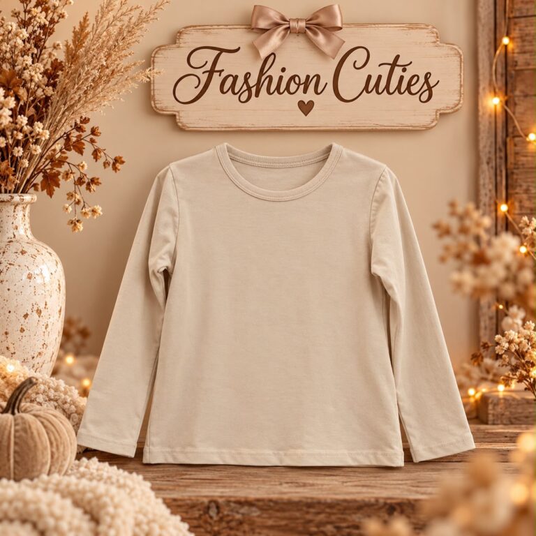 Meisjes Beige longsleeve